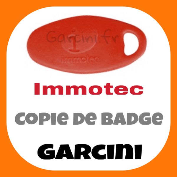 Badge Immotec rouge