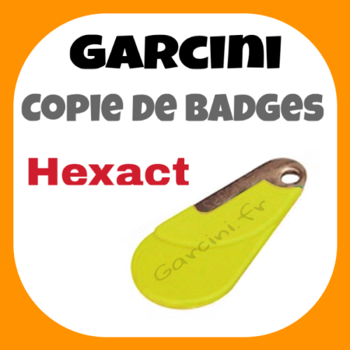 Badge Hexact jaune