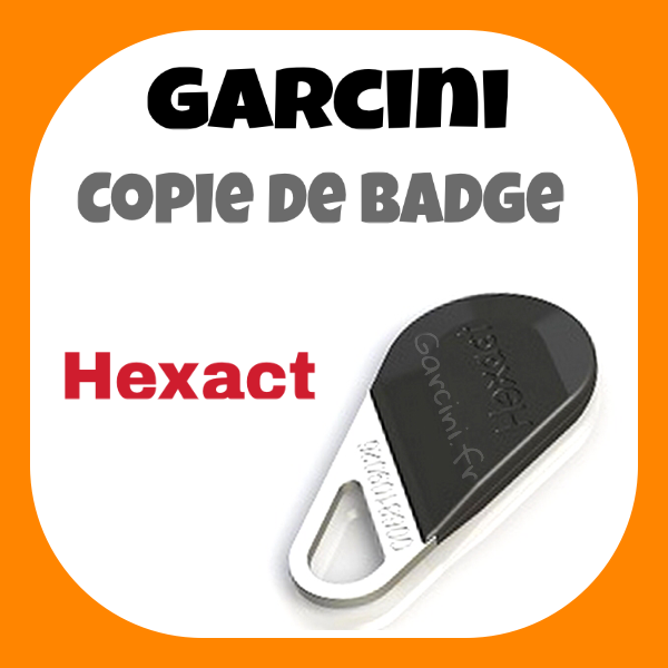 Badge Hexact noir nouveau model