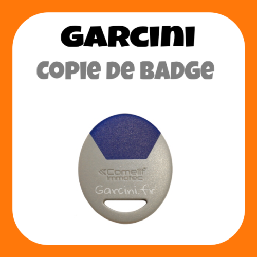 Badge Immotec Comelit bleu