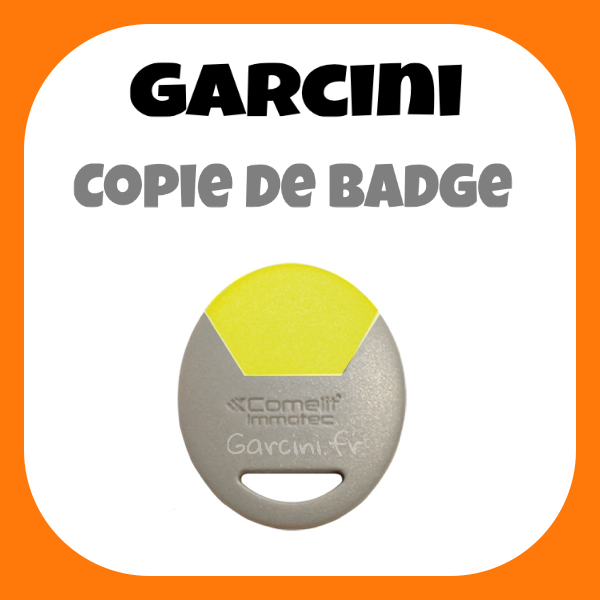 Badge Immotec Comelit jaune