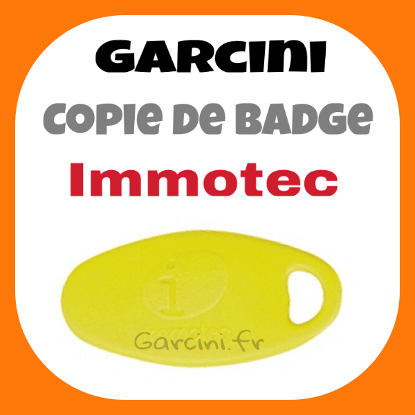 Badge Immotec jaune