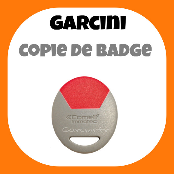 Badge Immotec Comelit rouge